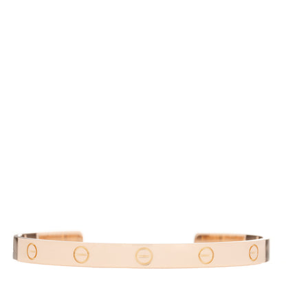Cartier 18K Pink Gold LOVE Cuff Bracelet 20 1 of 3