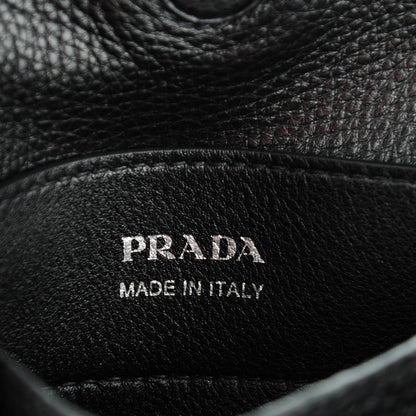 Prada Vitello Daino Small Double Bag Argilla Black 7 of 8