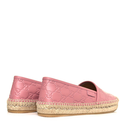 Gucci Guccissima Signature Espadrilles 35.5 Rose Baby Candy 4 of 7