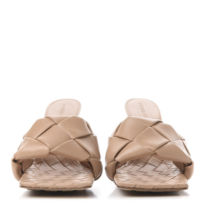 Bottega Veneta Nappa Maxi Intrecciato Lido Mule Sandals 39.5 Cipria 2 of 10