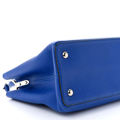 Louis Vuitton Taurillon Capucines MM Royal Blue 8 of 9