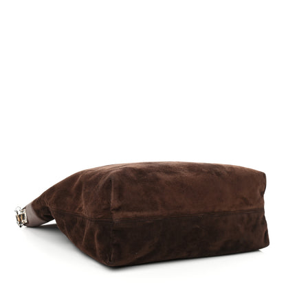 Balenciaga Suede Calfskin B Hobo Brown 4 of 18