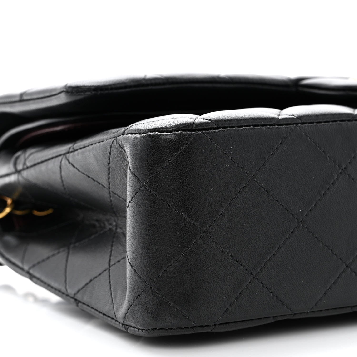 Chanel Lambskin Quilted Medium Double Flap Black 9 of 11