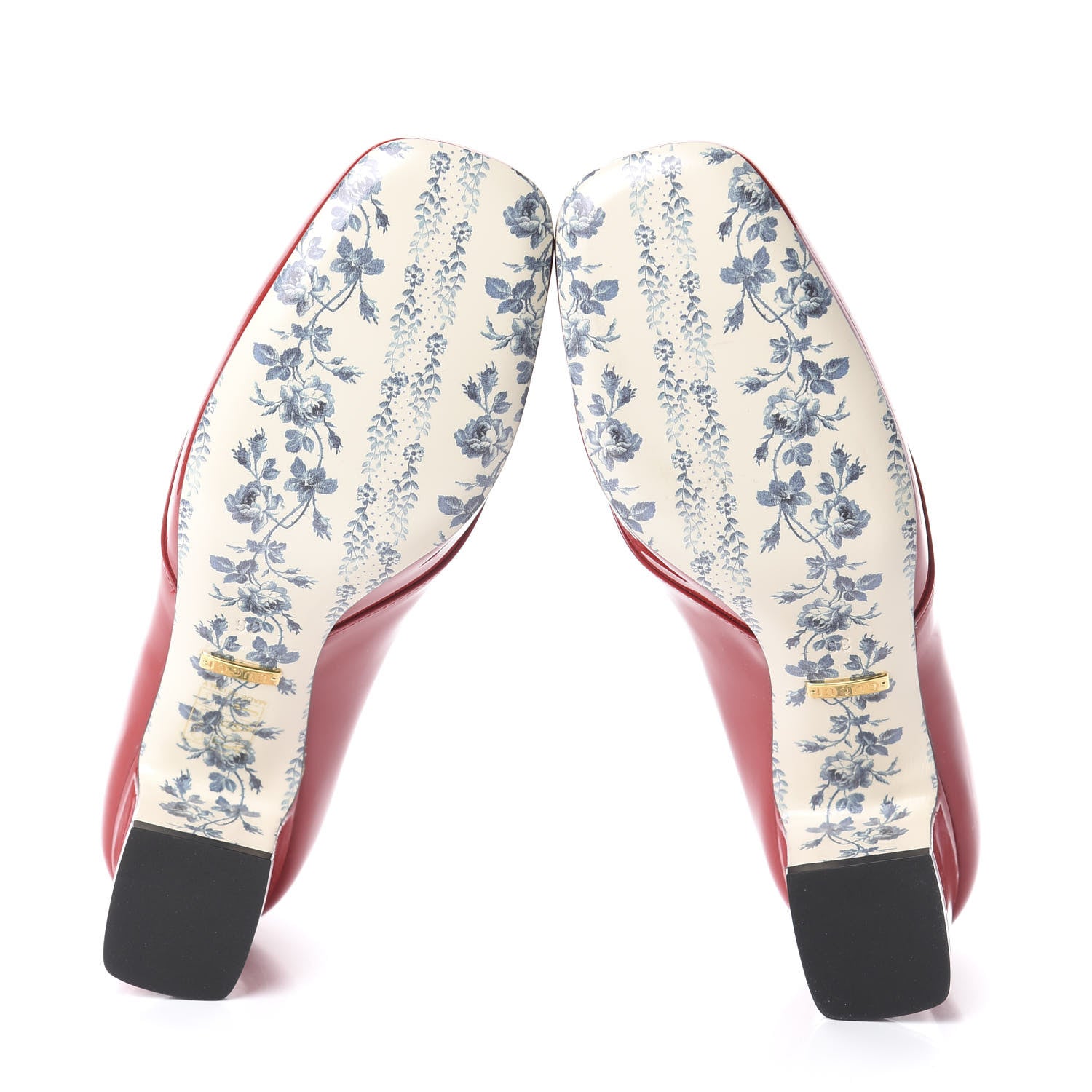 Gucci Vernice GG Victoire 55mm Loafer Pumps 36 Hibiscus Red 7 of 7