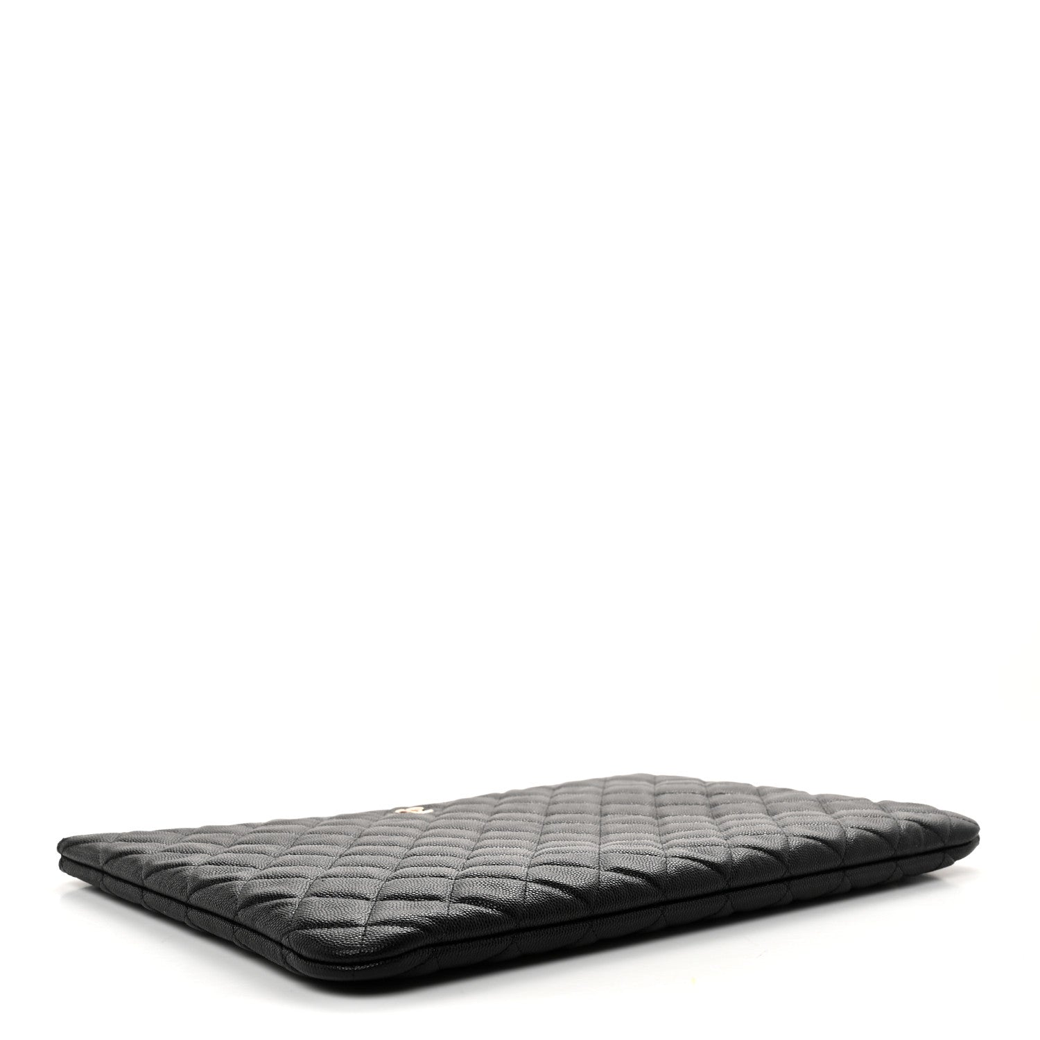 Chanel Caviar Quilted Large Cosmetic Case Black 4 of 7