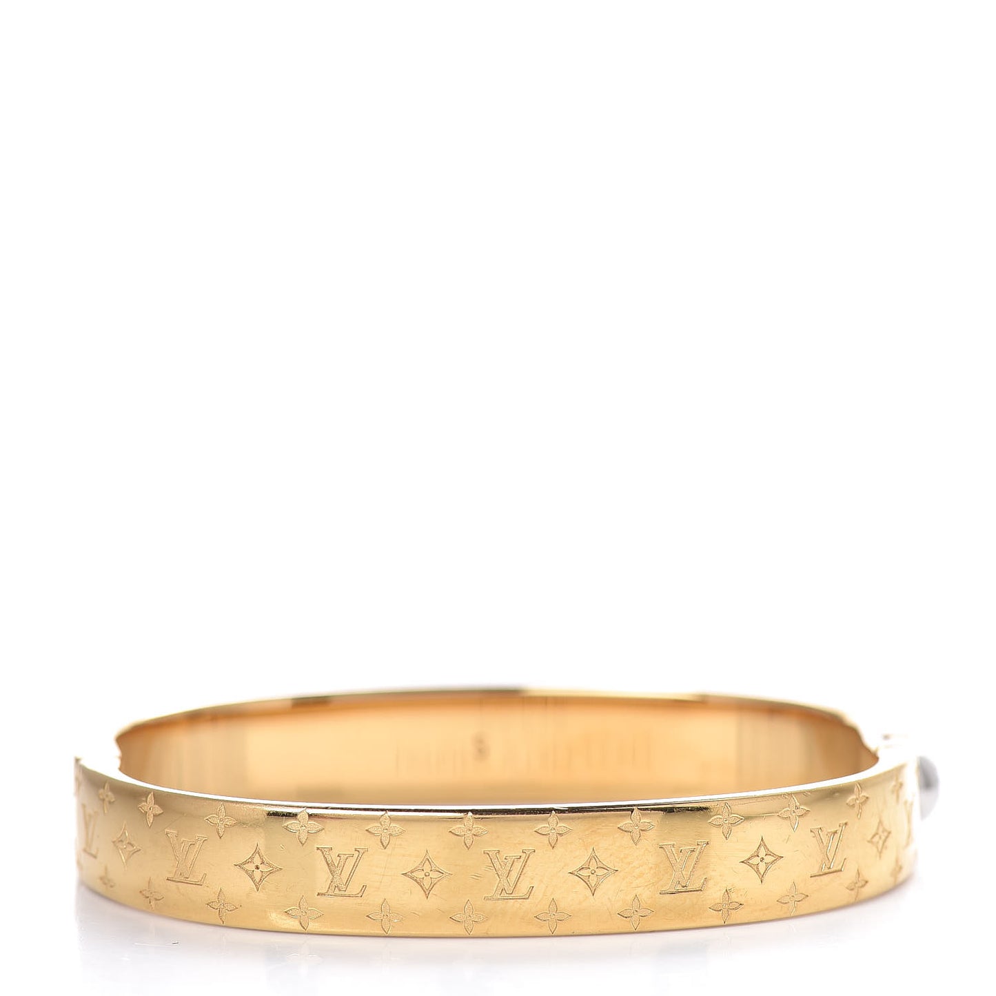 Brass Monogram Nanogram Cuff S Gold