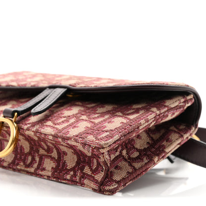 Christian Dior Oblique Saddle Belt Bag Bordeaux 11 of 11