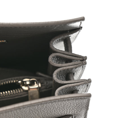 Saint Laurent Grained Calfskin Small Sac De Jour Fog 18 of 19