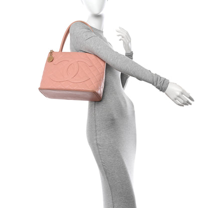 Chanel Caviar Quilted Medallion Tote Light Pink 2 of 16