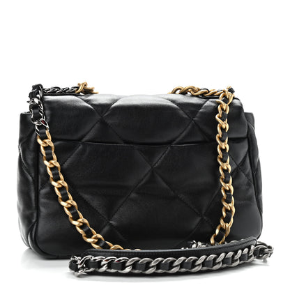 Chanel Lambskin Quilted Medium Chanel 19 Flap Black 3 of 11