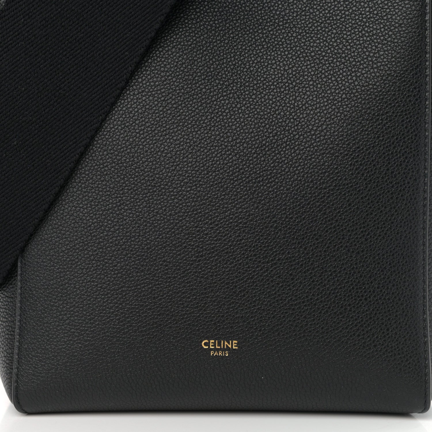 Celine Soft Grained Calfskin Small Sangle Bucket Bag Black 6 of 8