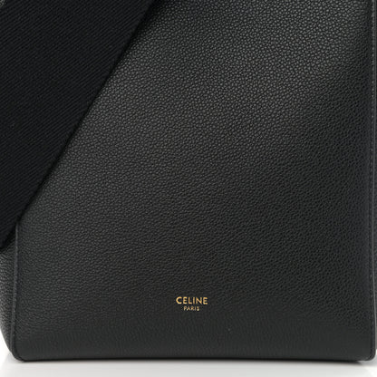 Celine Soft Grained Calfskin Small Sangle Bucket Bag Black 6 of 8