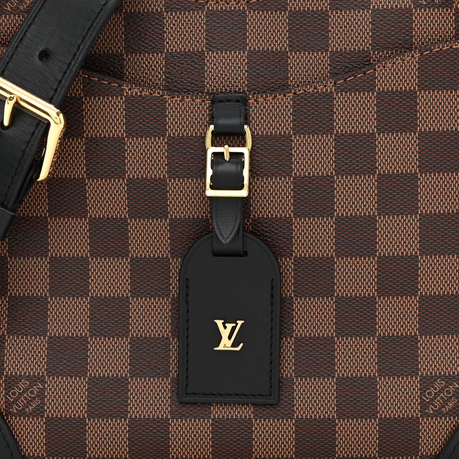 Louis Vuitton Damier Ebene Odeon PM Black 7 of 9
