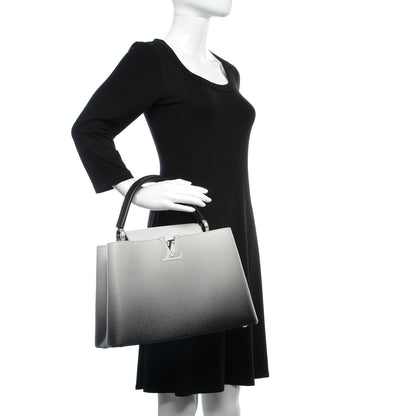 Louis Vuitton Taurillon Capucines MM Cloudy Black 2 of 6