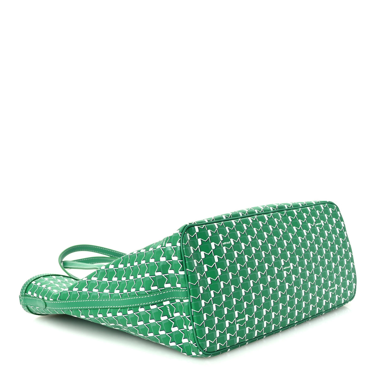 Moynat X KASING LUNG Calfskin Canvas M Labubu Tote MM Green Apple 5 of 12