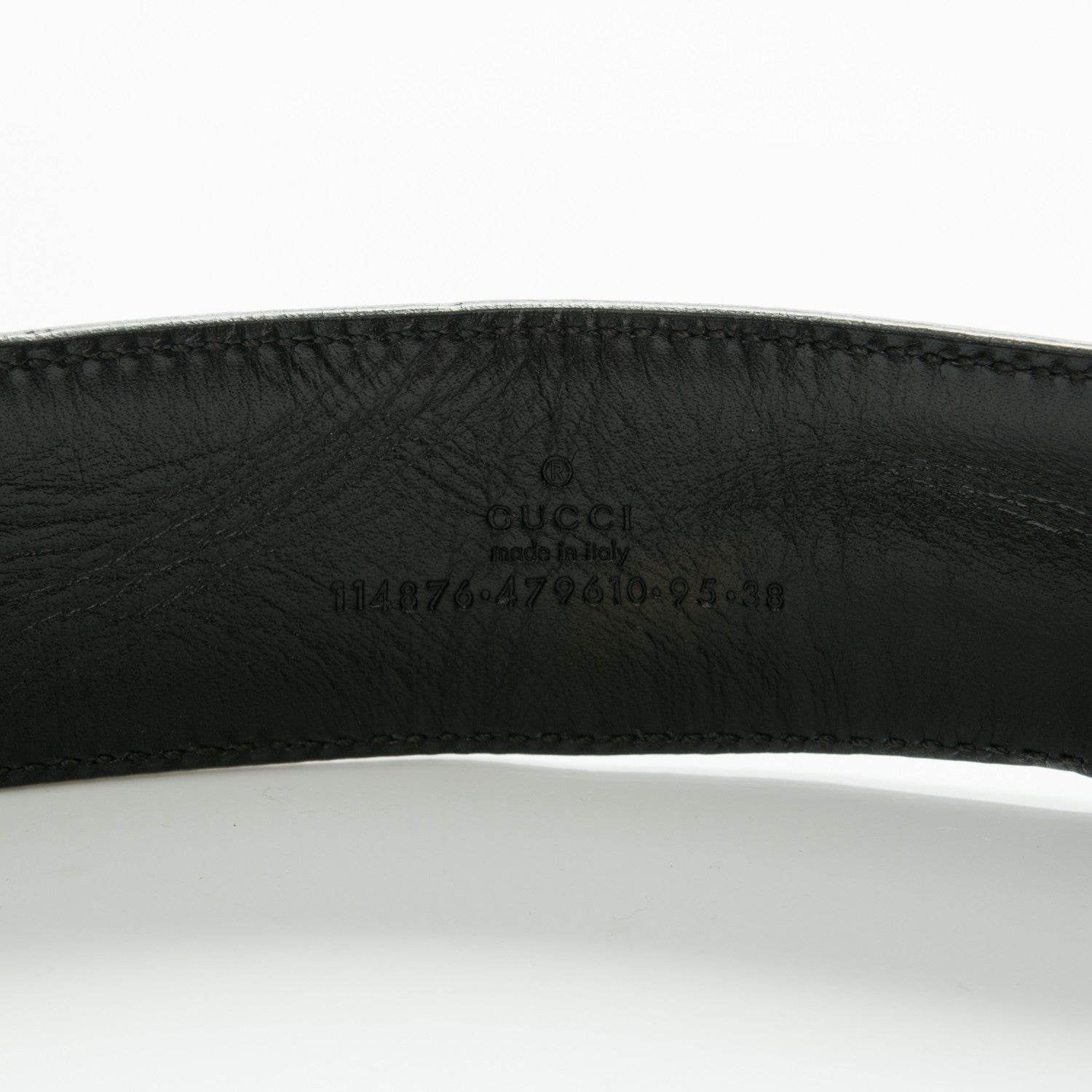 Gucci Monogram Interlocking G Belt 95 38 Black 4 of 6