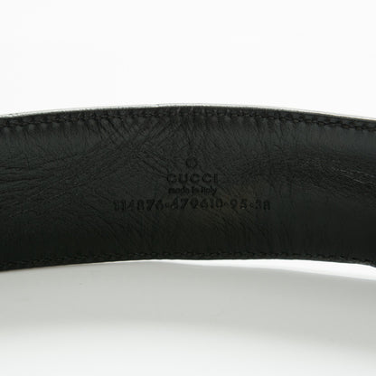 Gucci Monogram Interlocking G Belt 95 38 Black 4 of 6