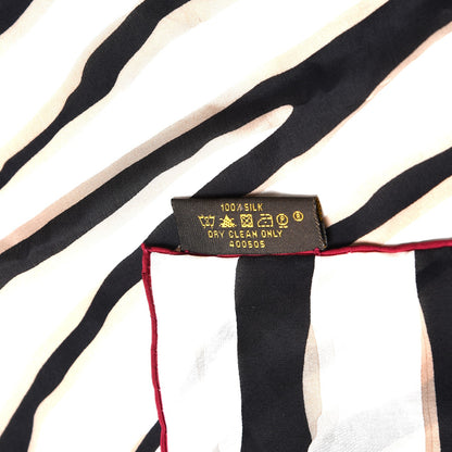 Louis Vuitton Silk Zebra Square Scarf Muticolor 6 of 6