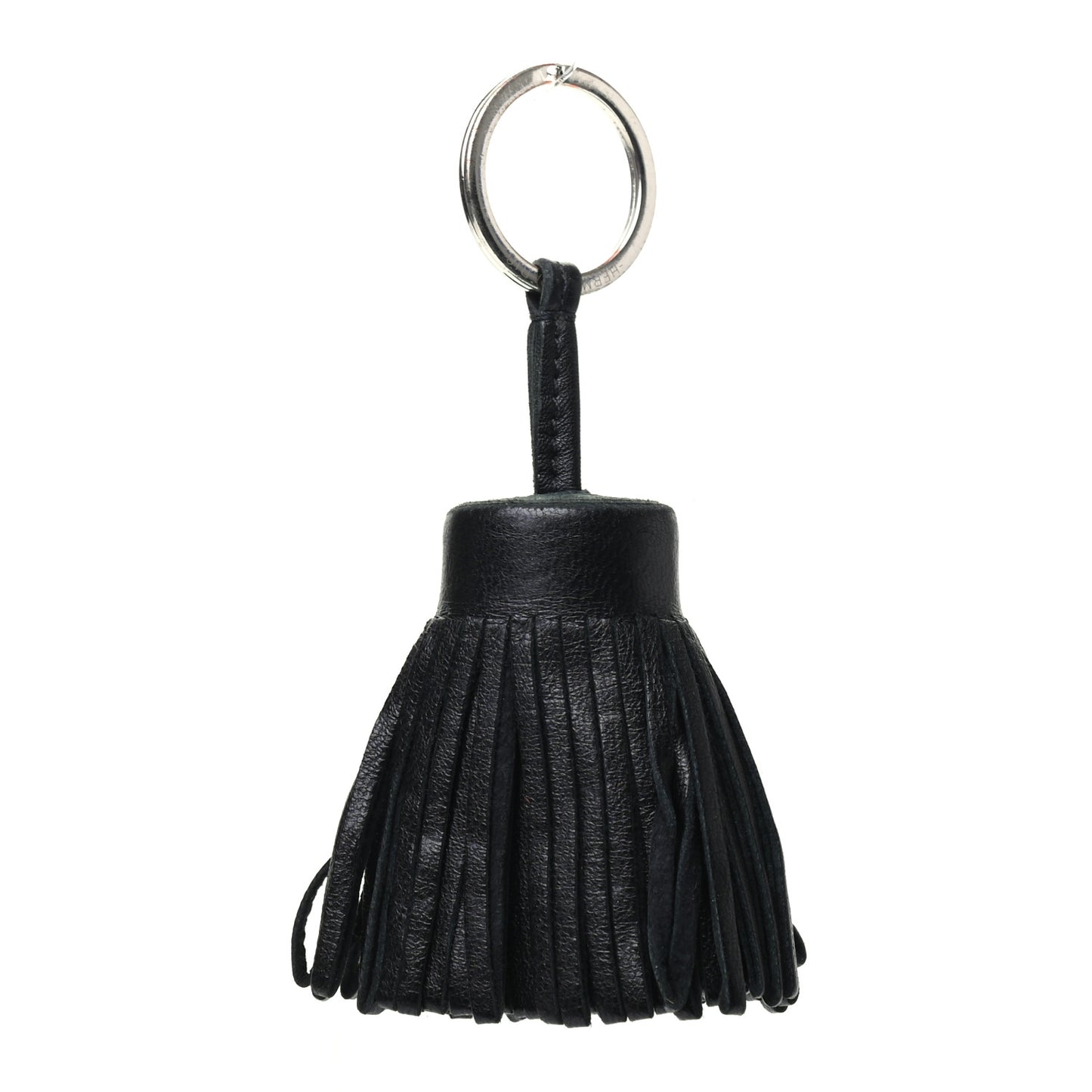 Lambskin Carmen Tassel Key Holder Black