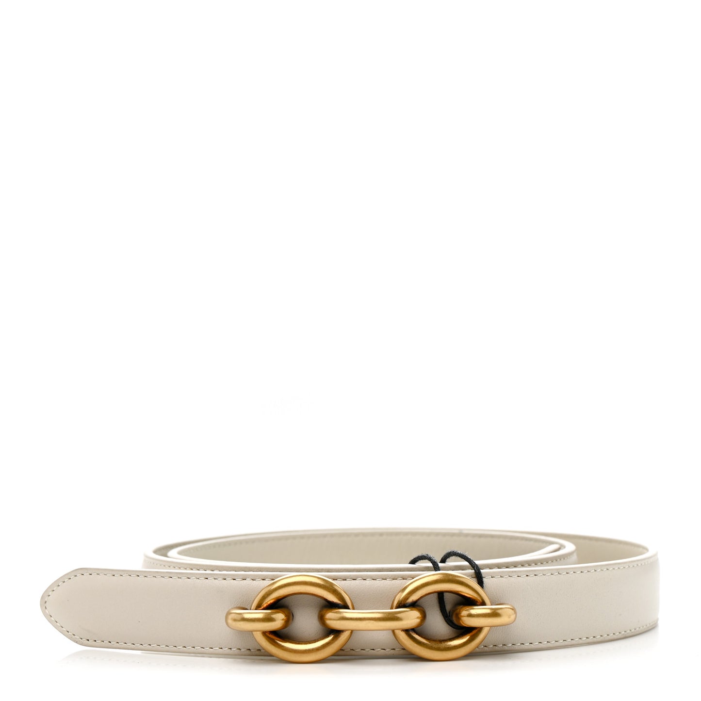 Smooth Calfskin 20mm Cintura Belt 75 30 Crema Soft