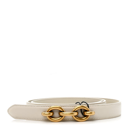 Saint Laurent Smooth Calfskin 20mm Cintura Belt 75 30 Crema Soft 1 of 7