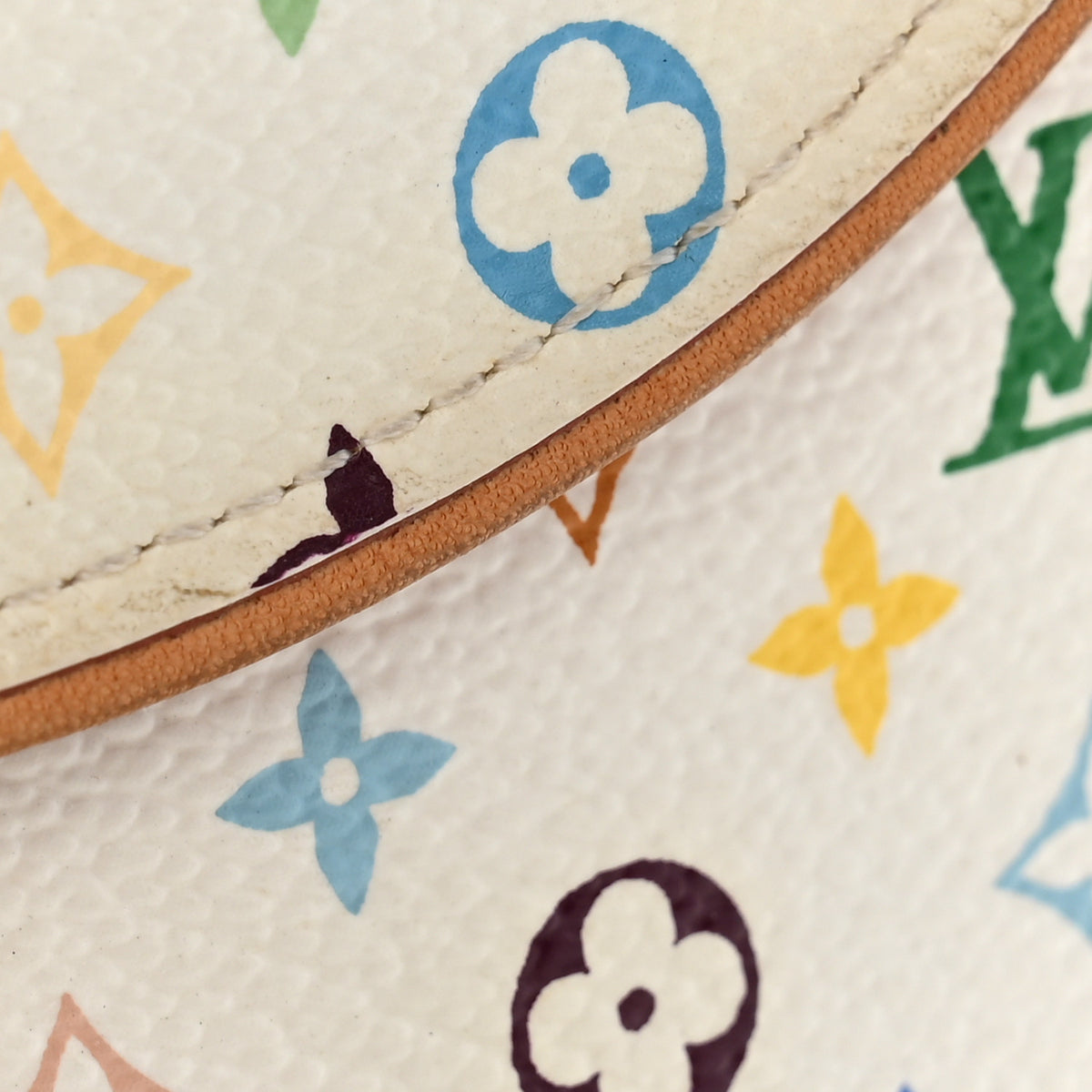 Monogram Multicolor Eugenie Wallet White Litchi