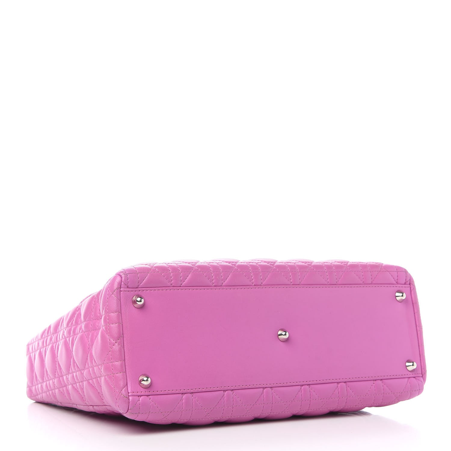 Christian Dior Lambskin Cannage Large Lady Dior Pink 3 of 12