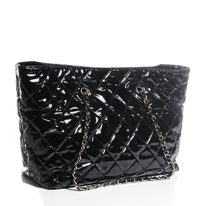 Chanel Vinyl Quilted Large In The Business Tote Black 3 of 9