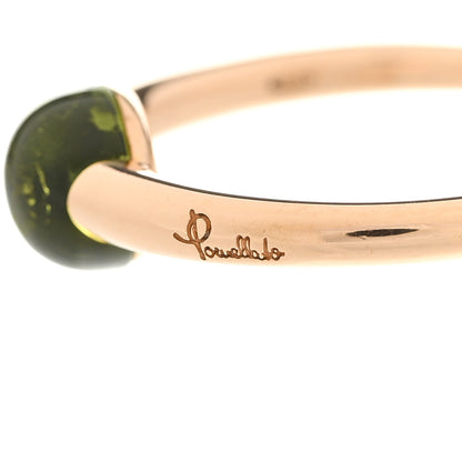 Pomellato 18K Rose Gold Peridot M'Ama Non M'Ama Ring 55 7.25 5 of 9