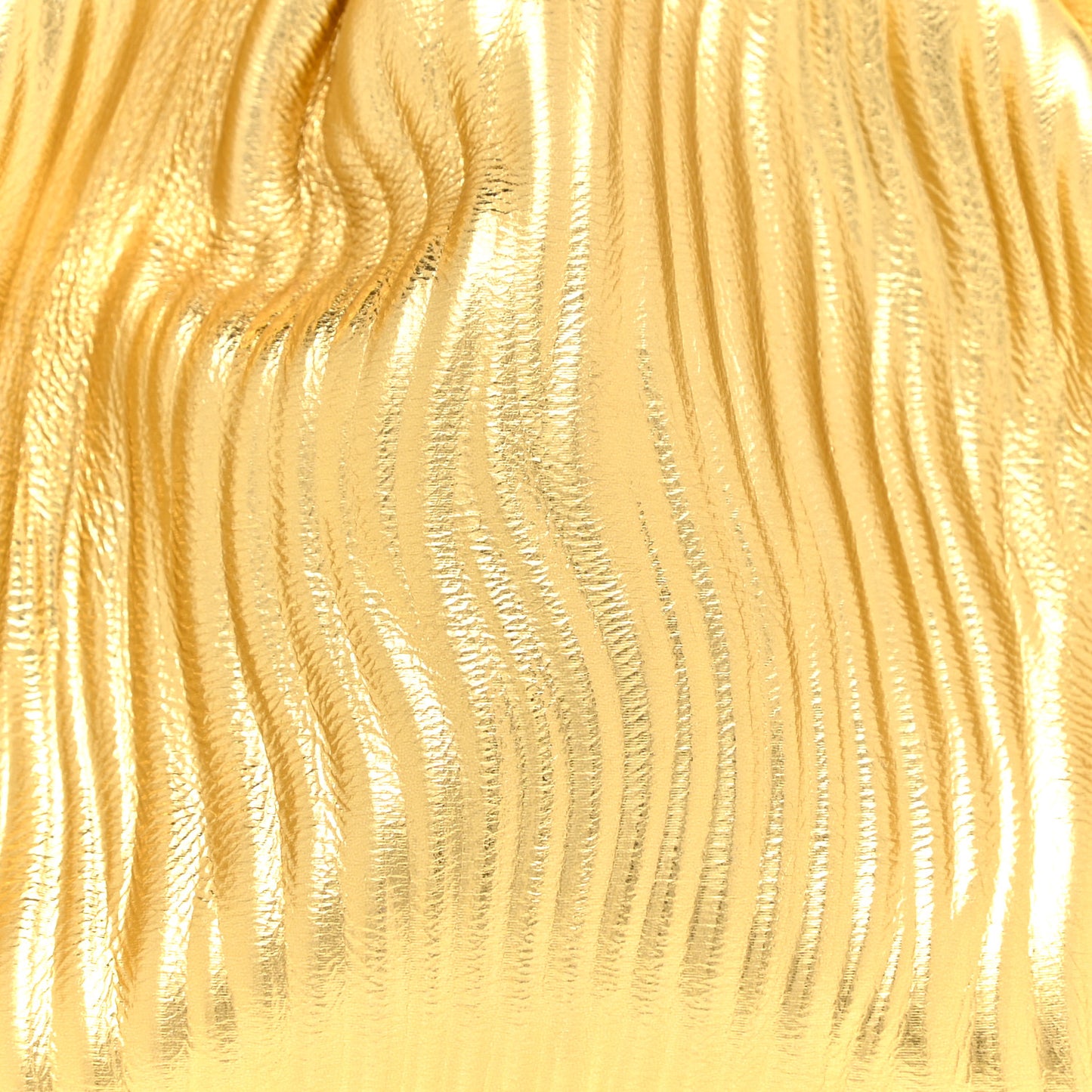 Metallic Bark Calfskin The Mini Pouch Gold
