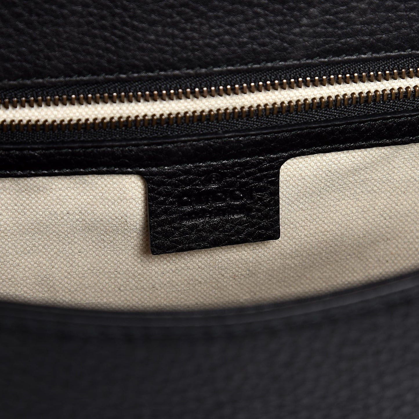 Calfskin Feline Medium GG Marmont Top Handle Bag Black