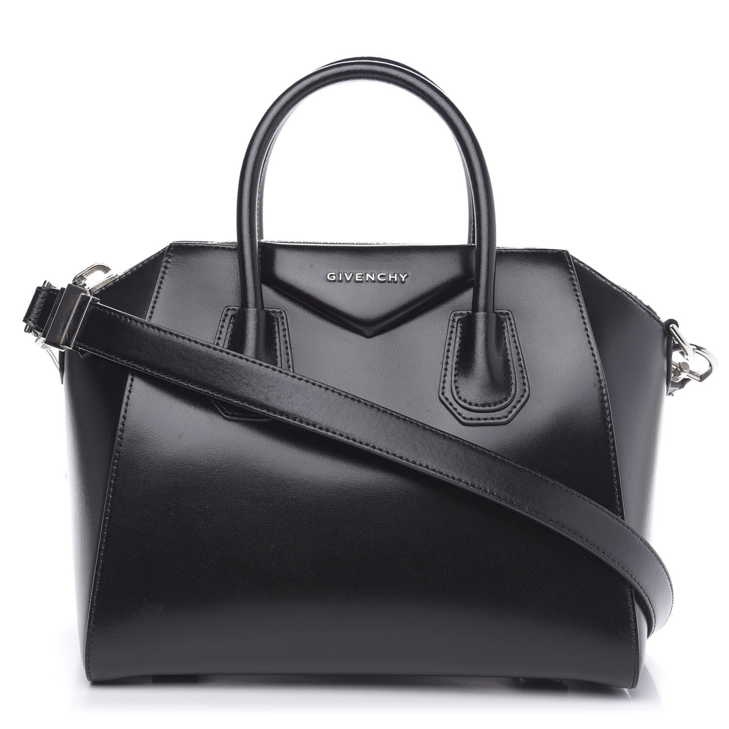 Givenchy Shiny Lord Calfskin Small Antigona Black 1 of 13