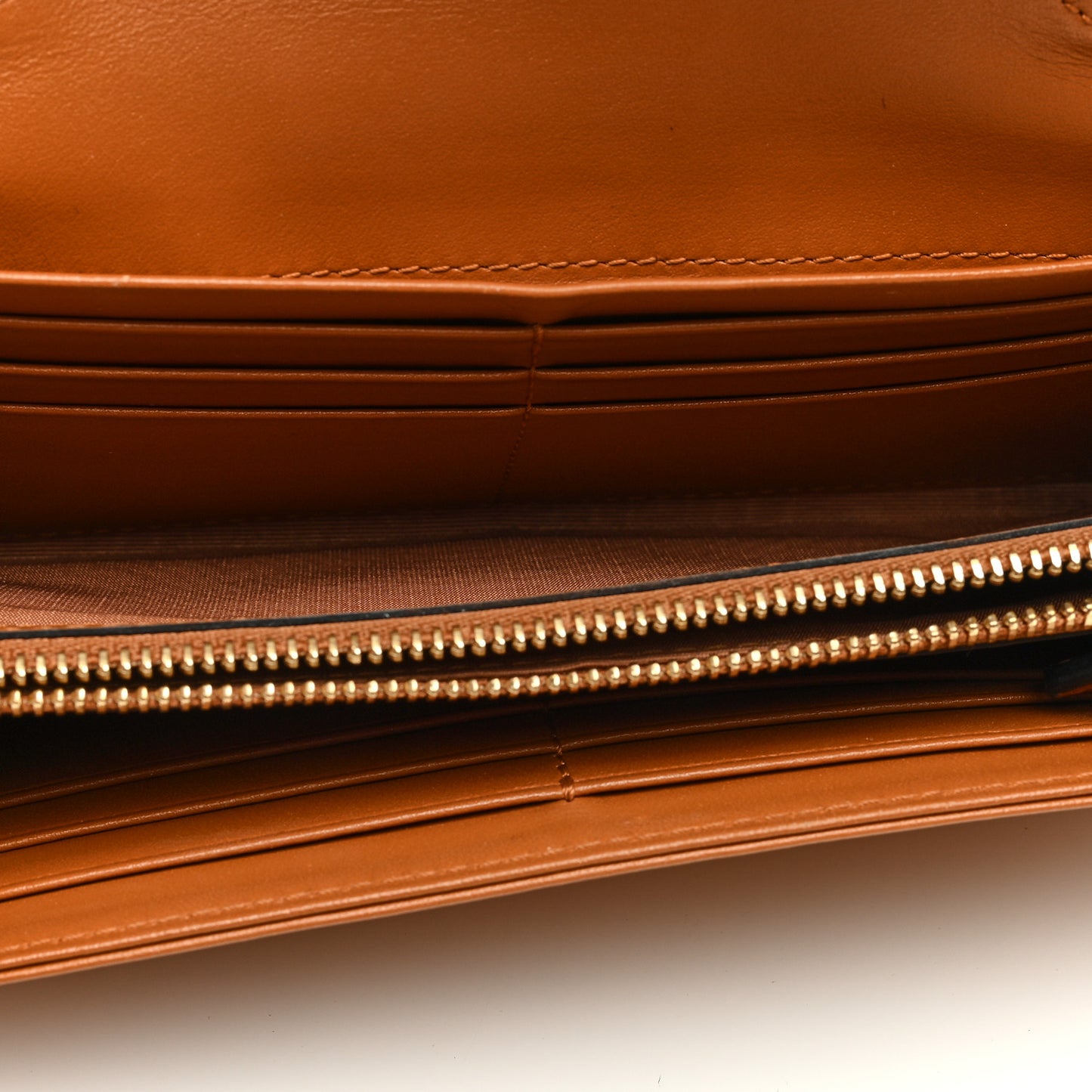 Visetos Large Patricia Wallet On Chain Cognac