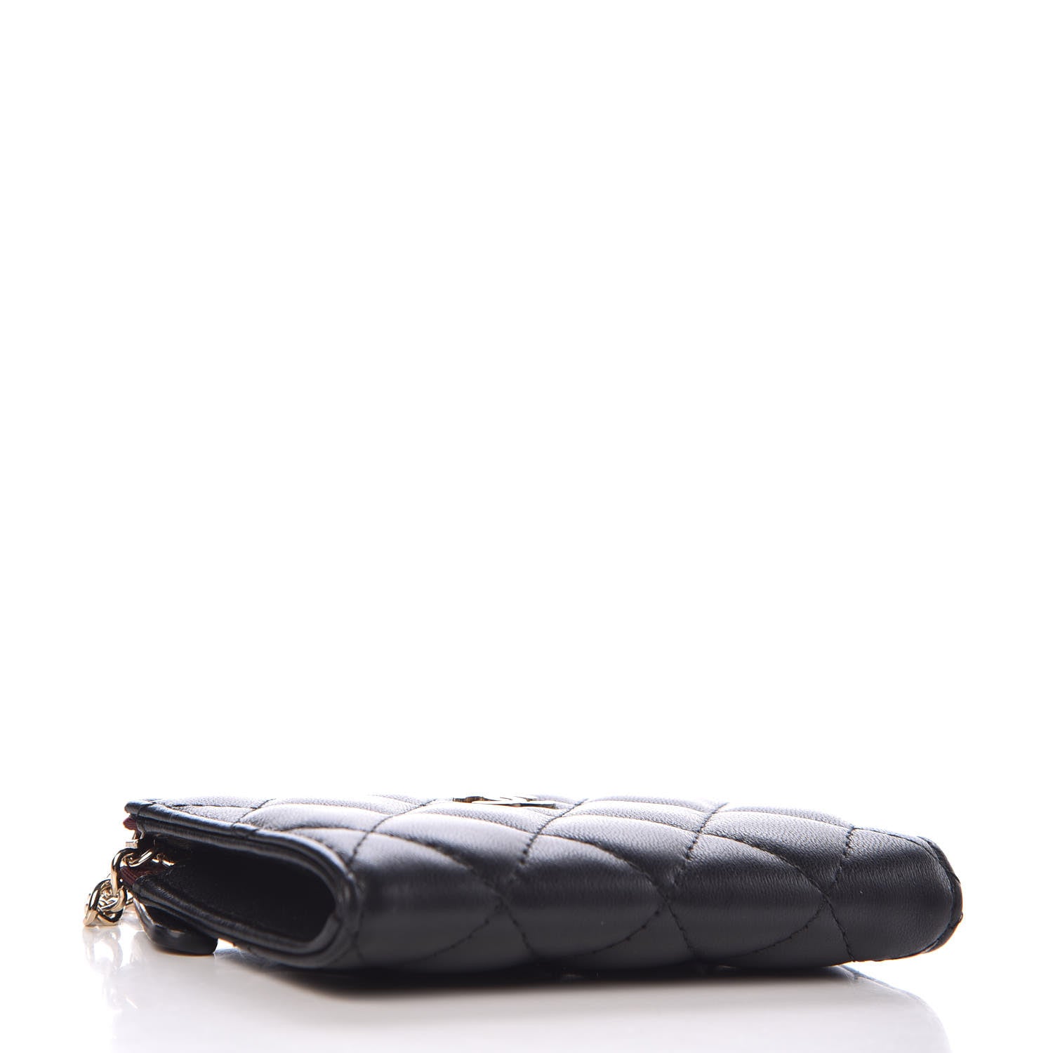 Chanel Lambskin Quilted Key Holder Case Black 4 of 8