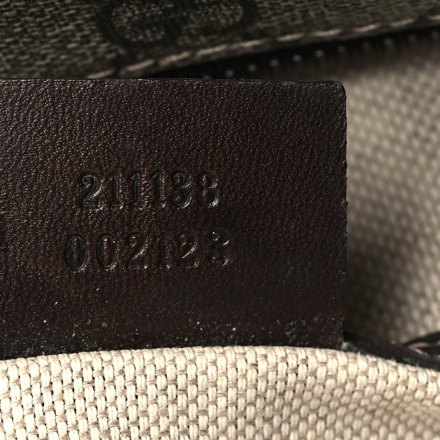 GG Supreme Monogram Small Joy Tote Dark Brown