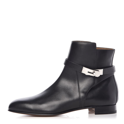 Hermes Calfskin Neo Low Boots 41 Black 1 of 9