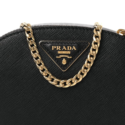 Prada Saffiano Lux Odette Belt Bag Black 7 of 9