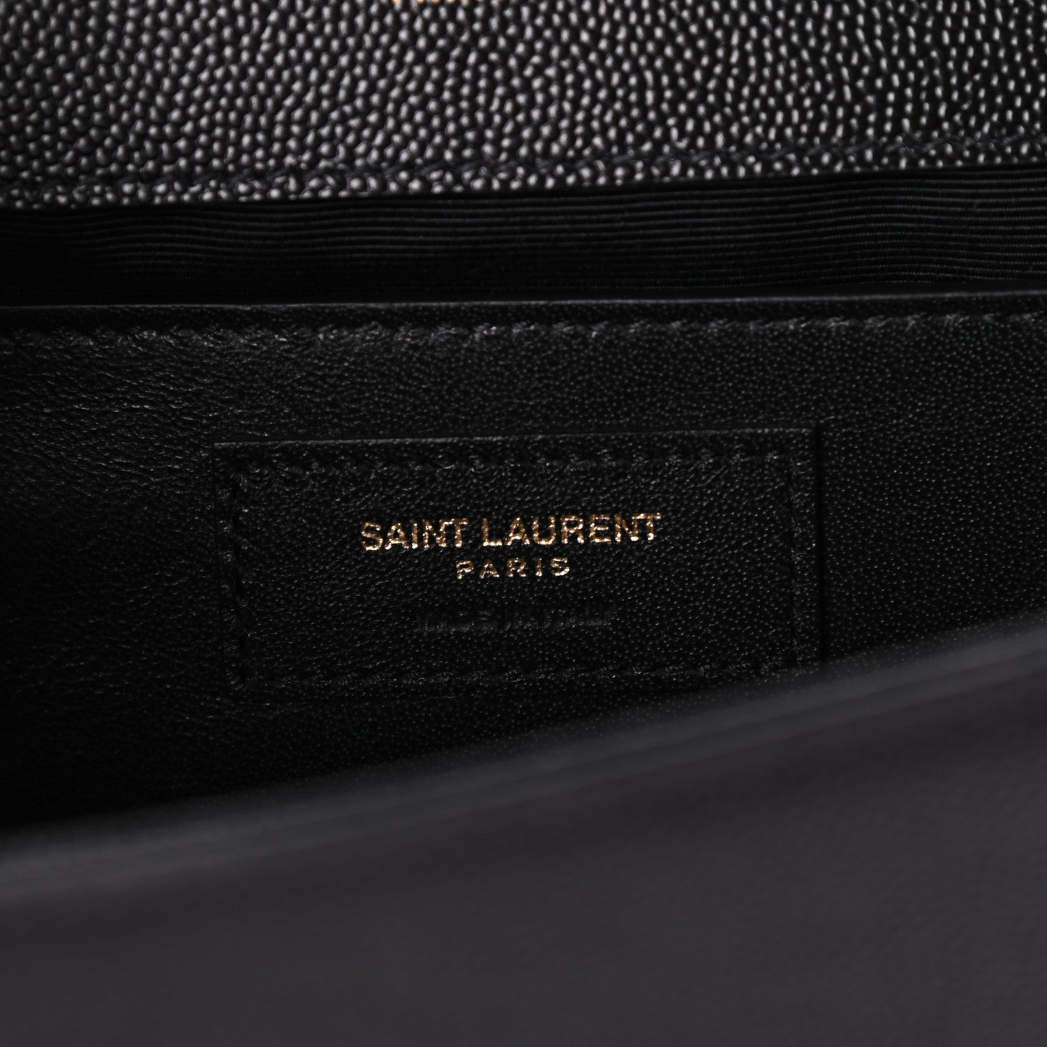 Saint Laurent Grain De Poudre Medium Classic Monogram Kate Satchel Black 6 of 9