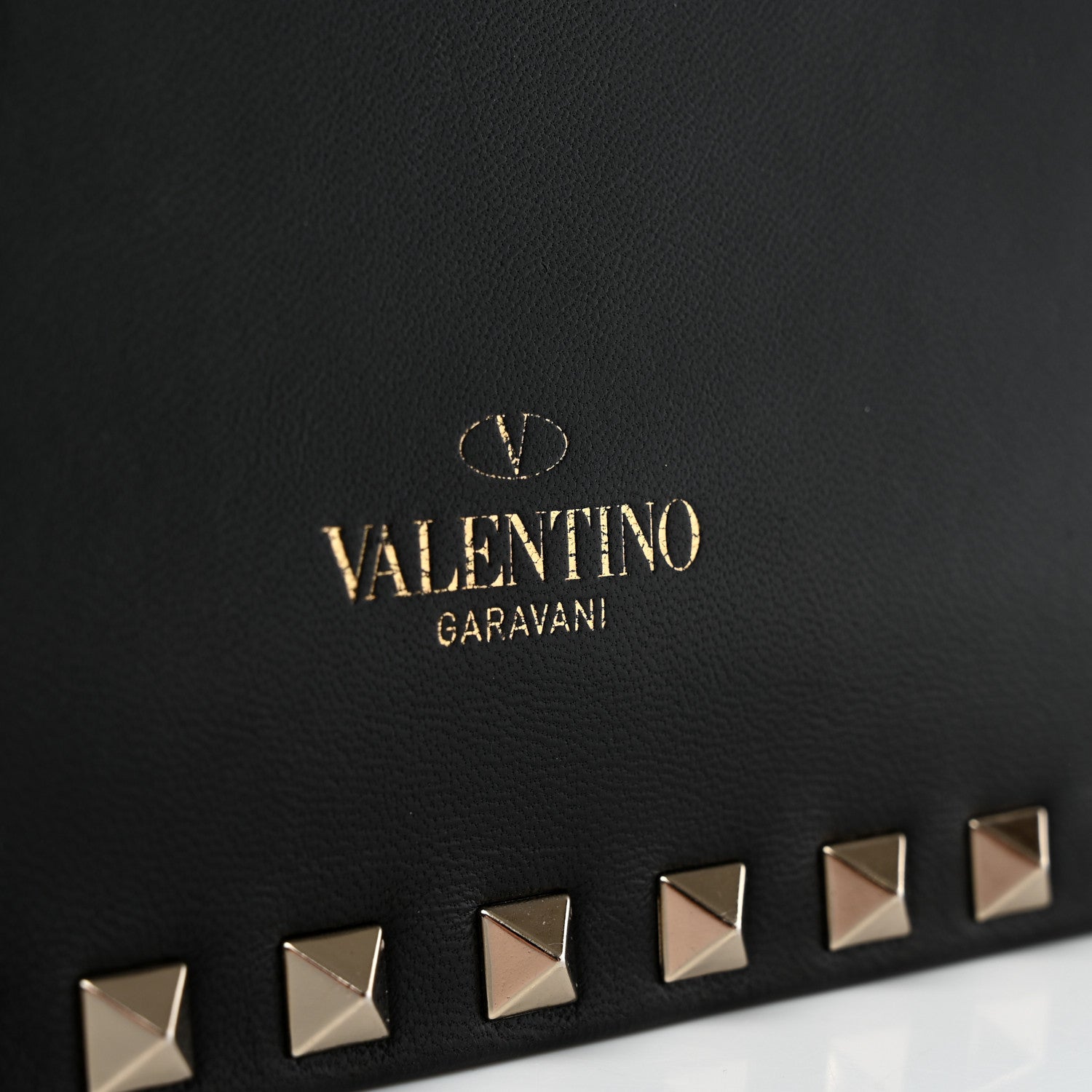 Valentino Garavani Nappa Rockstud Wristlet Clutch Black 8 of 8