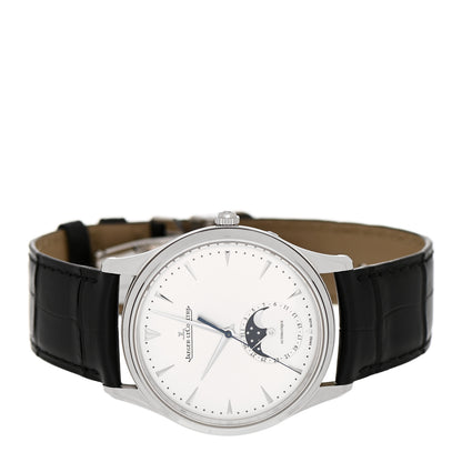 Jaeger-LeCoultre Stainless Steel Alligator 39mm Master Ultra Thin Moon Automatic Watch Q136842 2 of 5