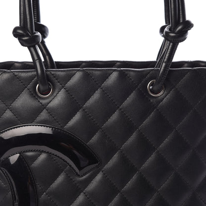 Chanel Calfskin Quilted Medium Cambon Tote Black 8 of 15