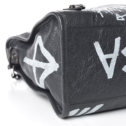 Balenciaga Agneau Arena Graffiti All Over Classic Hardware City Gris Fossile White 10 of 11