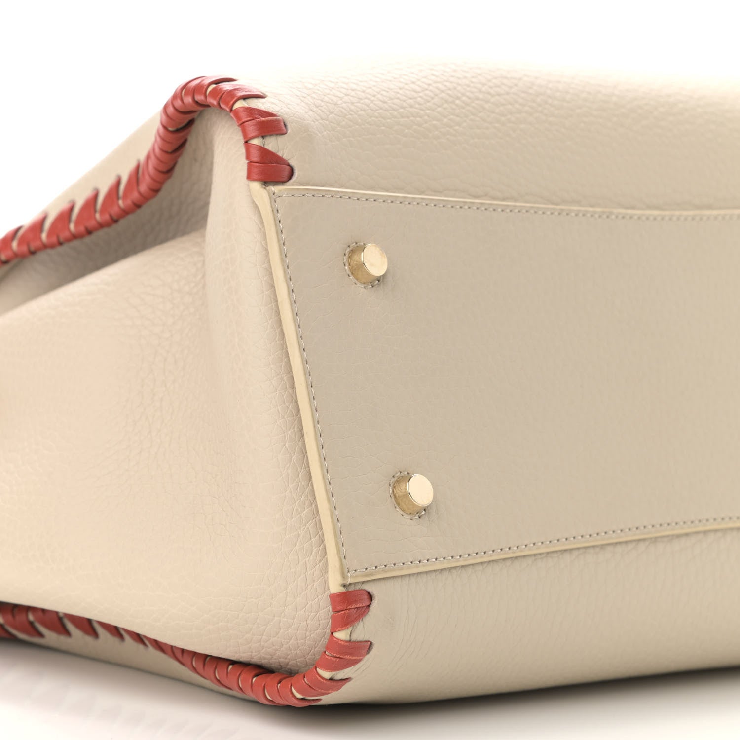 Mulberry Heavy Grain Braided Edge Iris Tote Chalk 10 of 15