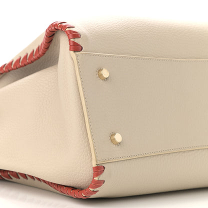Mulberry Heavy Grain Braided Edge Iris Tote Chalk 10 of 15