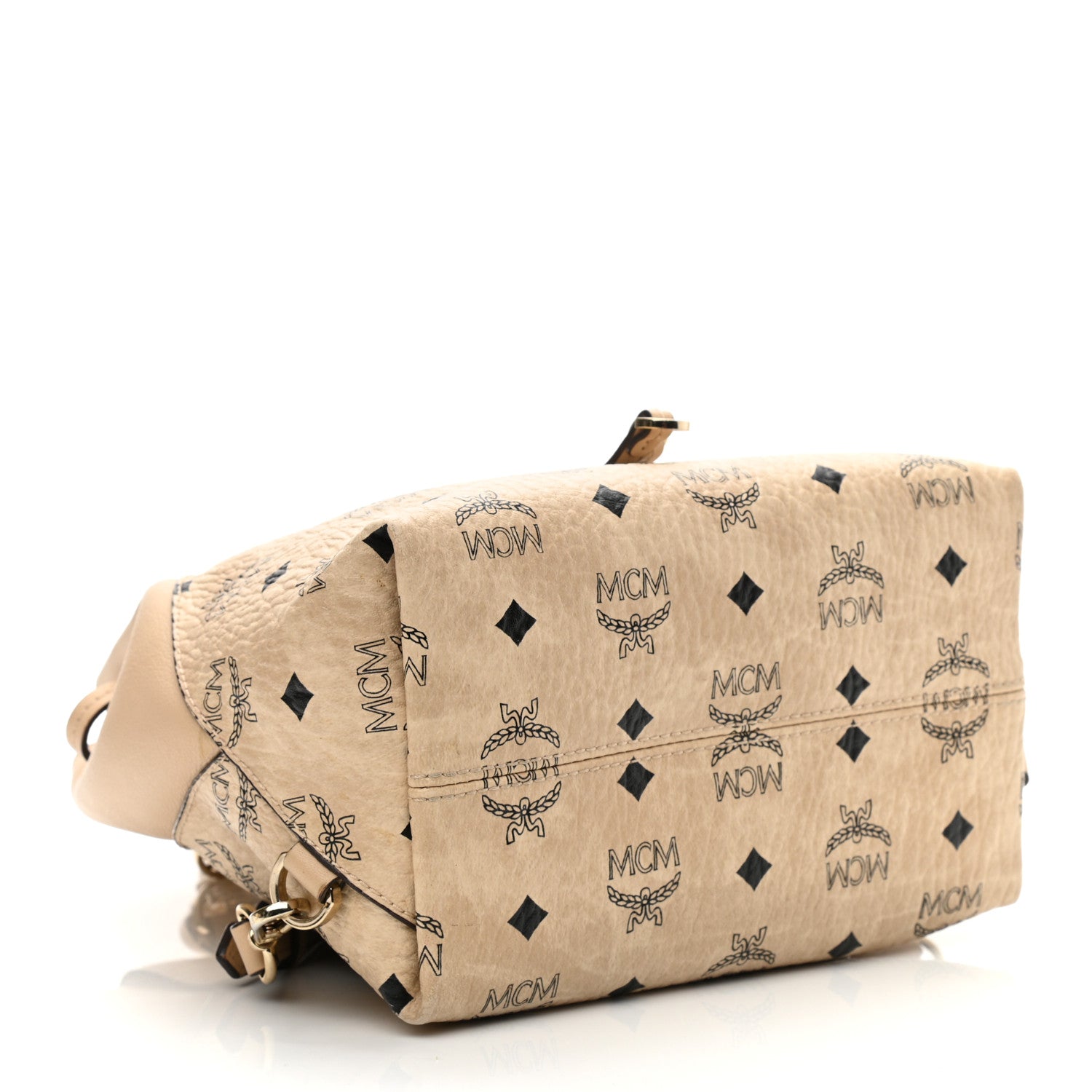 MCM Visetos Small Essential Backpack Beige 4 of 12
