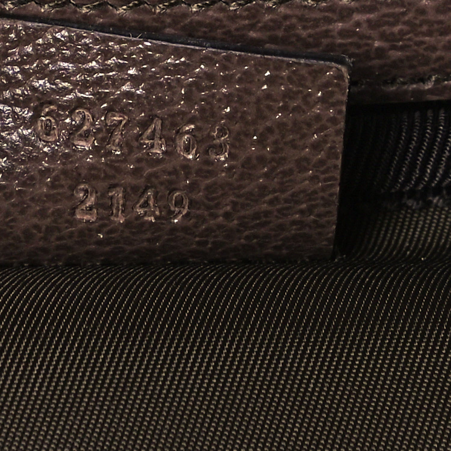 Gucci GG Supreme Monogram Textured Calfskin Web Ophidia Vanity Cosmetic Case Beige Ebony New Acero 7 of 10