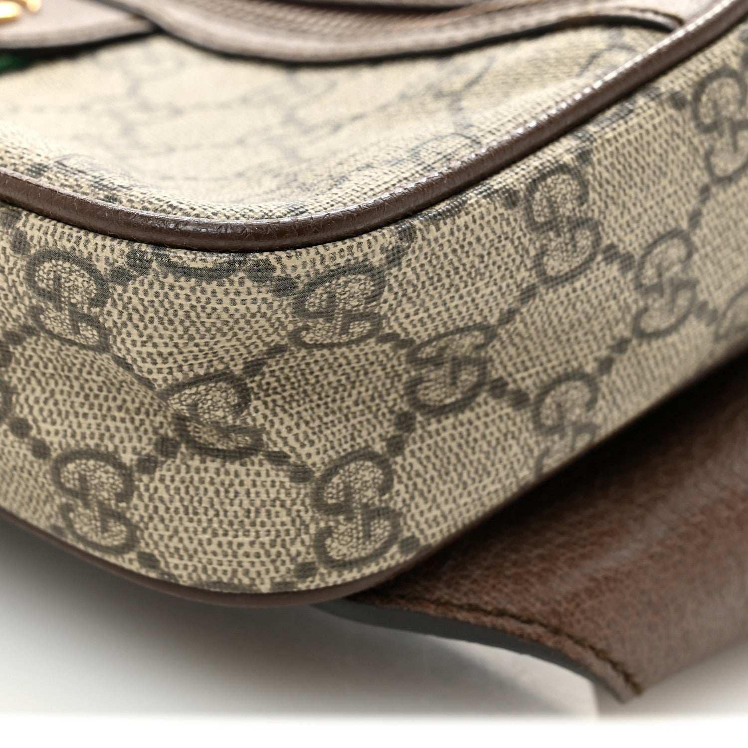 Gucci Soft GG Supreme Monogram Medium Ophidia Belt Bag Dark Brown 9 of 9
