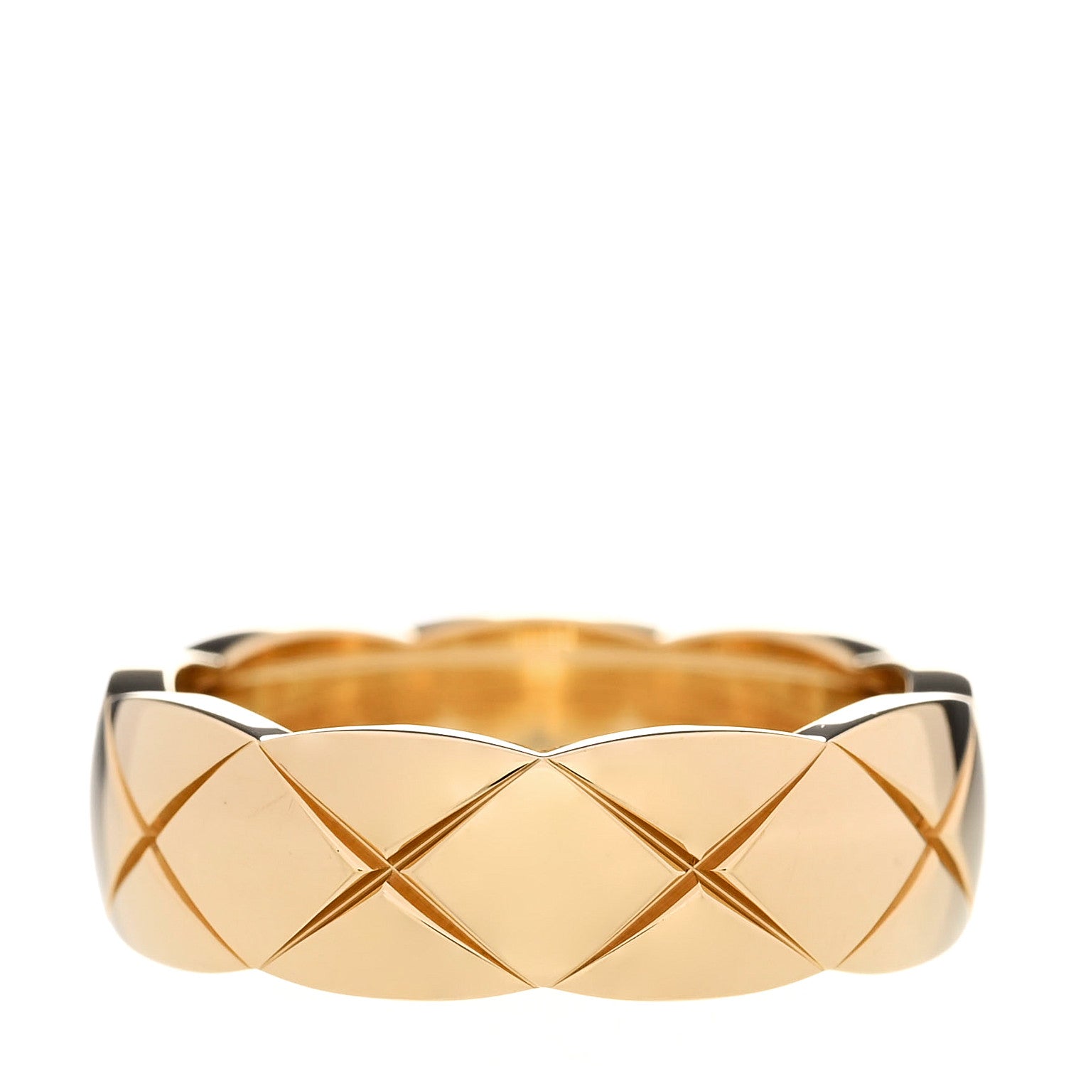 Chanel 18K Yellow Gold Small Coco Crush Ring 57 8 3 of 7