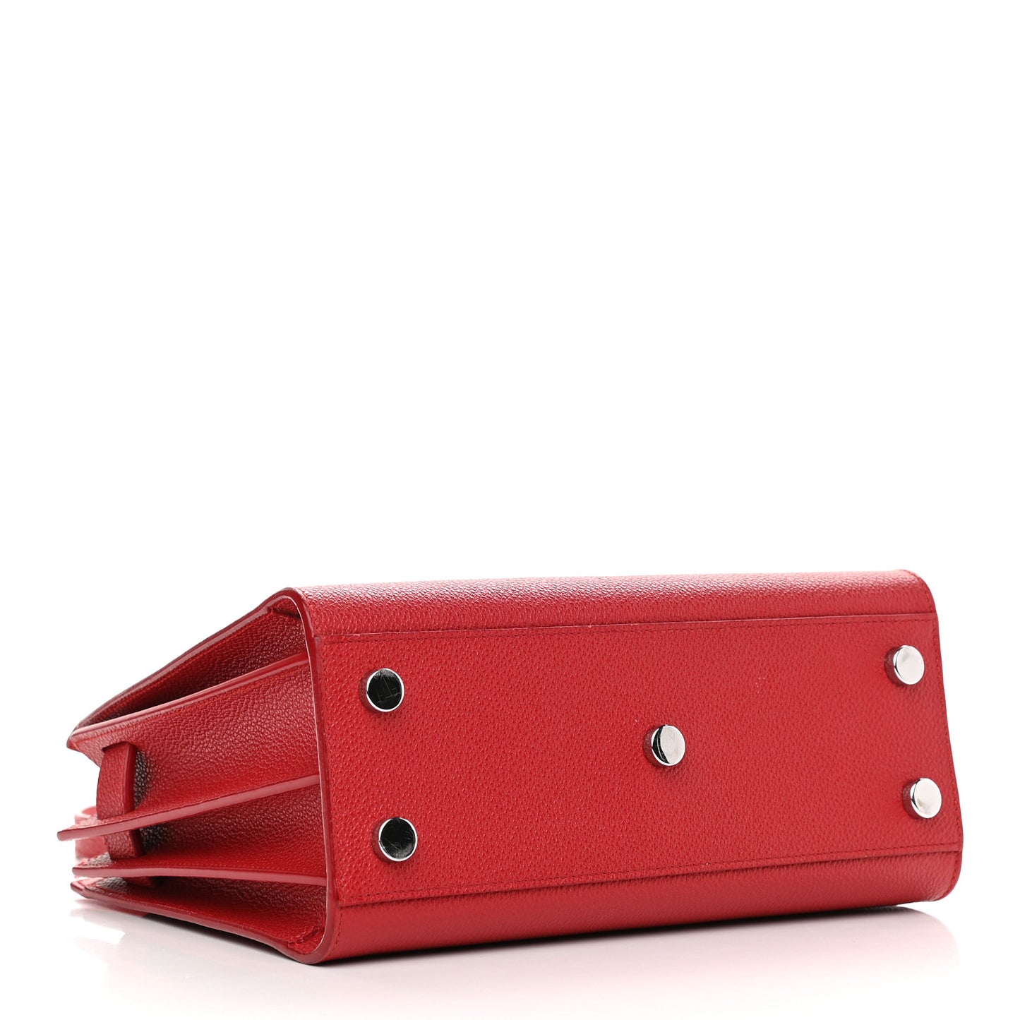 Grained Calfskin Nano Sac De Jour Lipstick Red