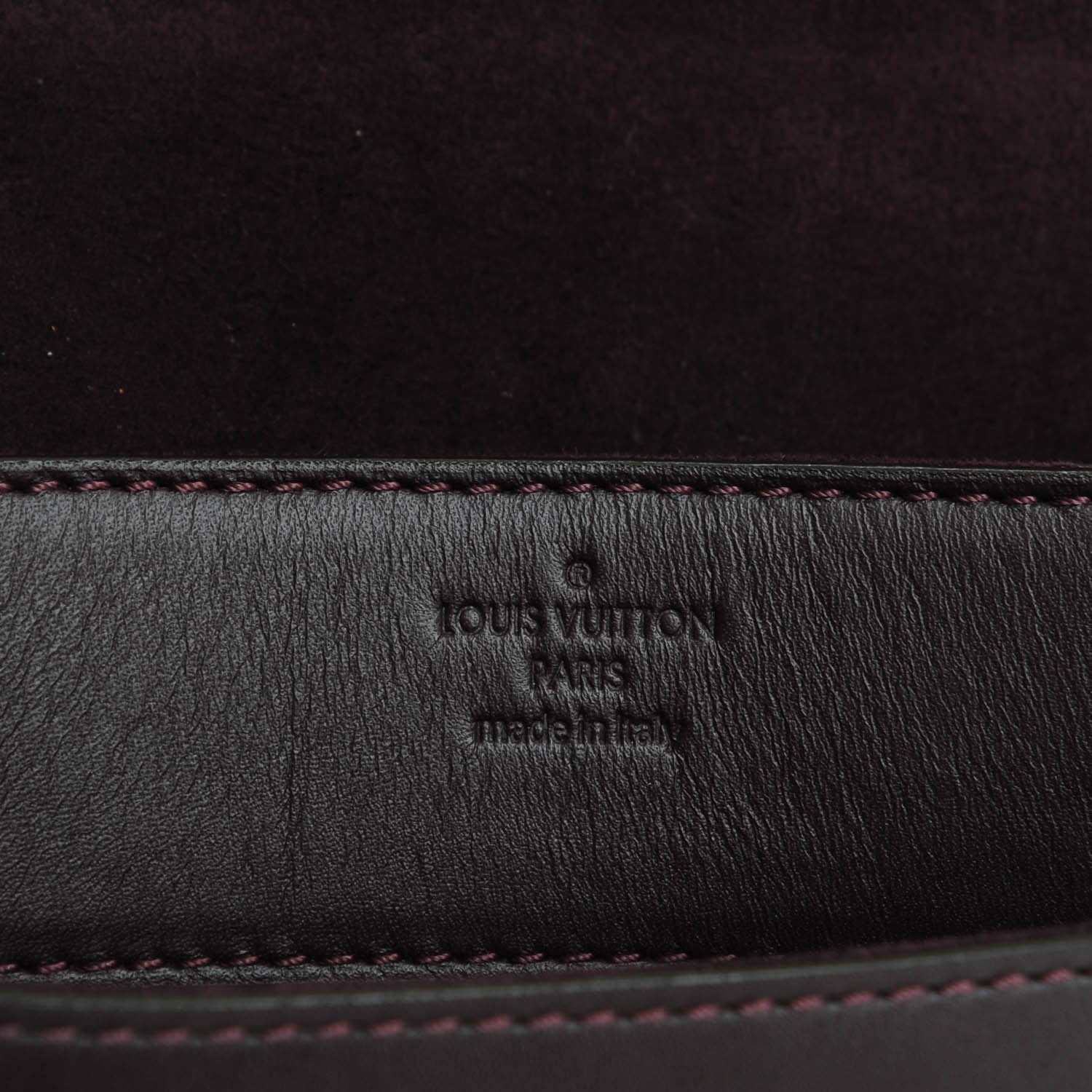 Louis Vuitton Calfskin Chain Louise GM Amarante 6 of 7